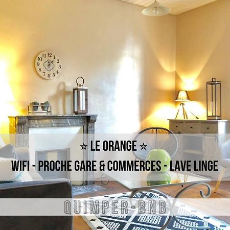 Le Orange - Confort - Wifi - Entre Gare Et Centre Quimper Exterior foto